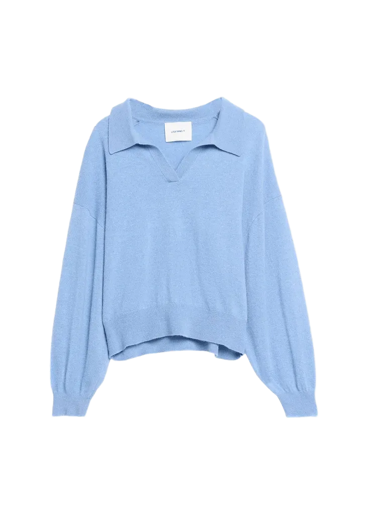 Katriel Cashmere Polo Sweater