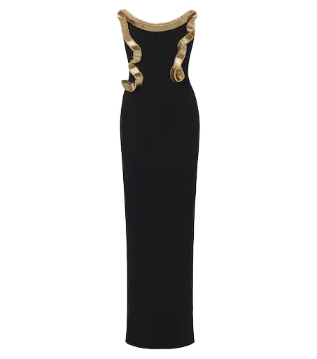 Malik embellished gown
