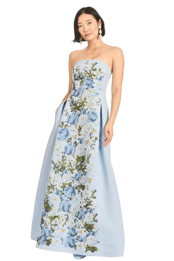 LARISA GOWN - SKY BLUE CASCADE