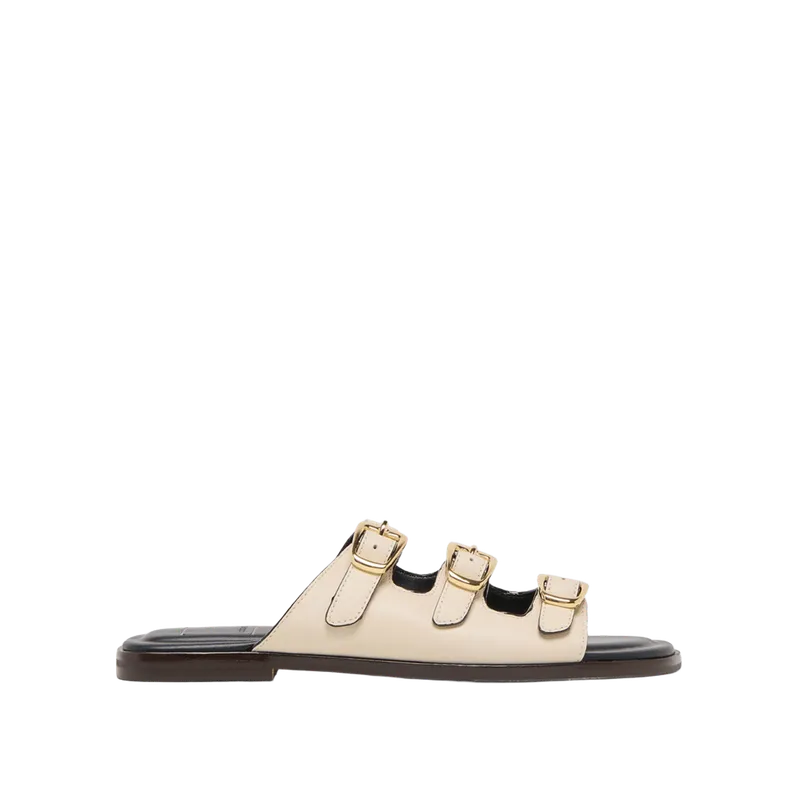 Fin Sandals Bone Leather