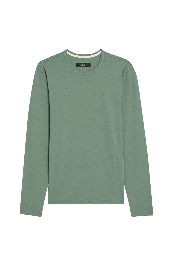 rag & bone Slub Cotton-Jersey Long-Sleeve T-Shirt