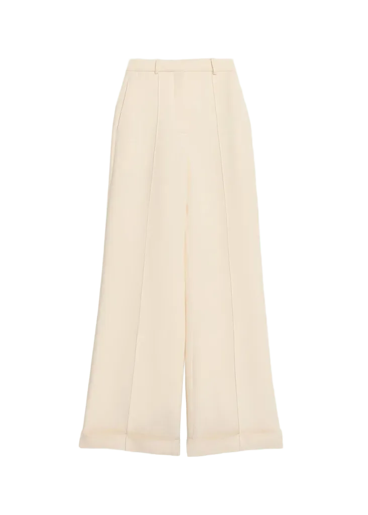 Adam Lippes High-Rise Cuffed Wide-Leg Trousers