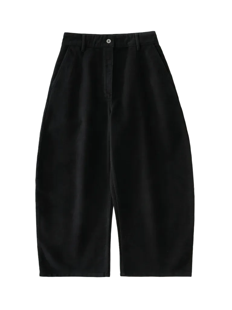 Chalco Molskin Wide Leg Pant in Black