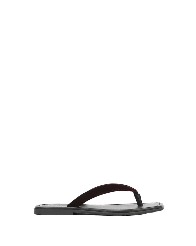 Clea Velvet Flip-Flop Sandal