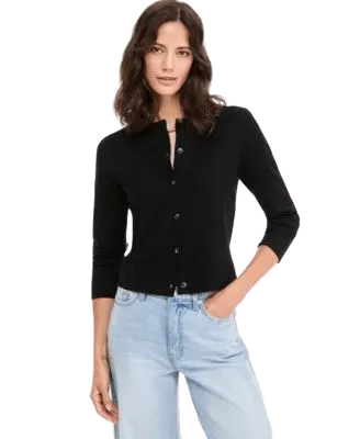 Women's Long-Sleeve Crewneck Cardigan, Macy's Exclusive