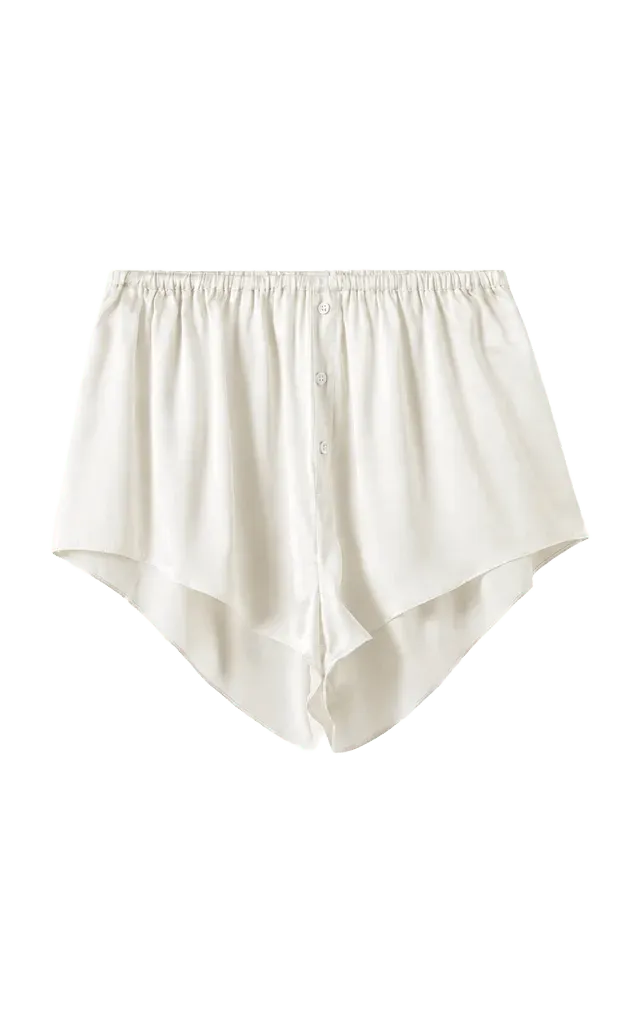 Cata Silk-Blend Mini Shorts