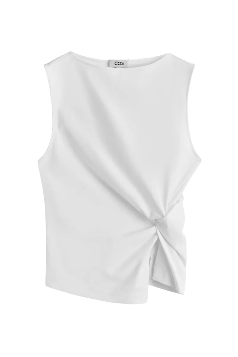 TWIST-DETAIL JERSEY TOP