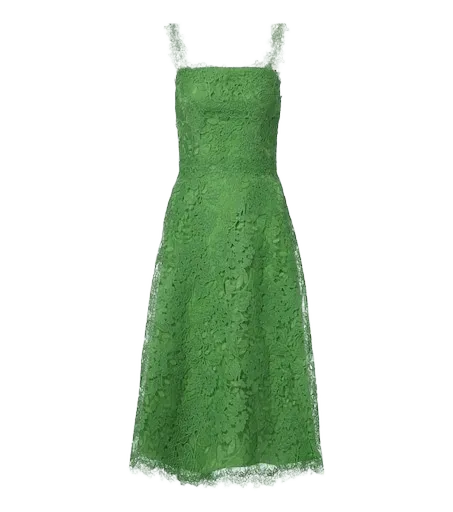 Floral lace midi dress
