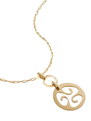 Trippy Nomad 14-karat gold pendant necklace