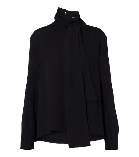 Silk and wool blouse
