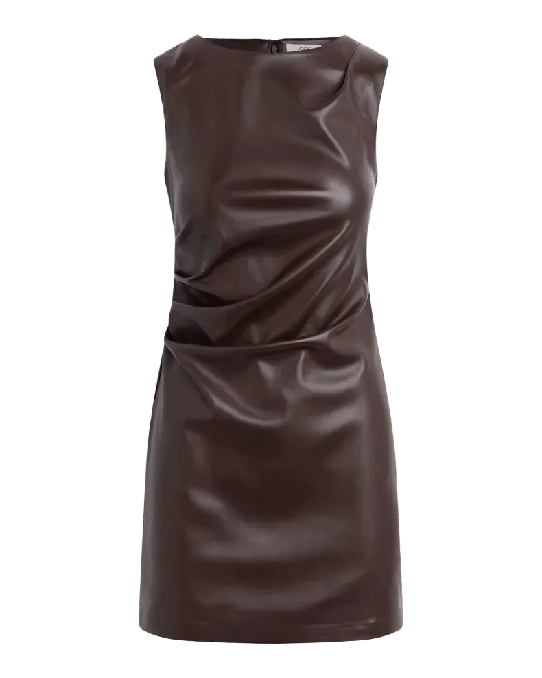 The Meg Faux Leather Minidress