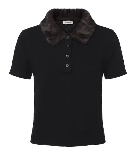 Vayla wool and cashmere polo sweater