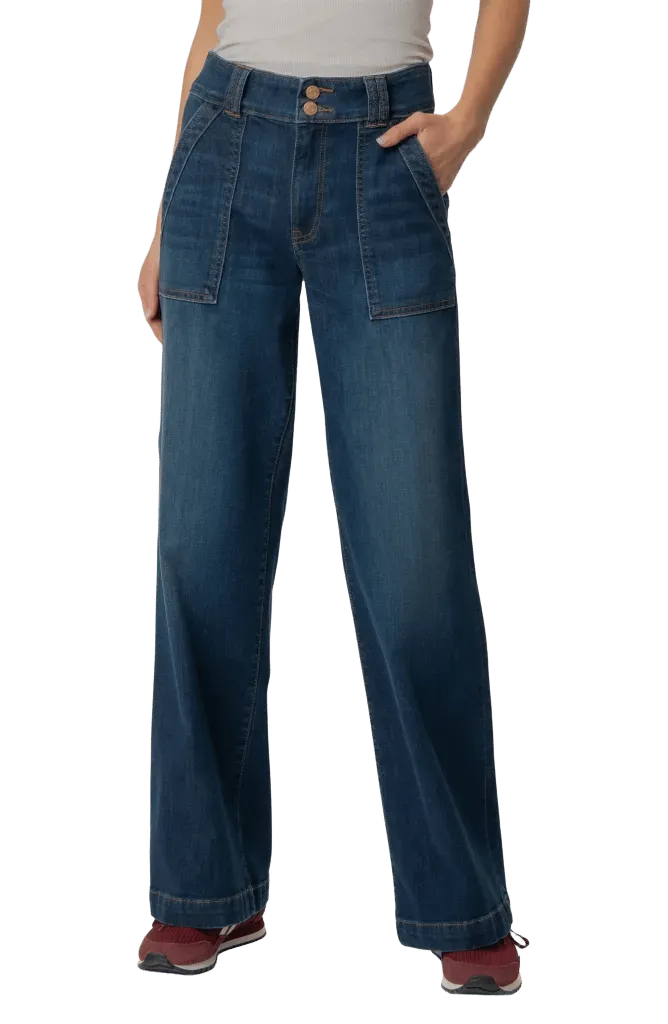 Jodi High Waist Straight Leg Utility Jeans