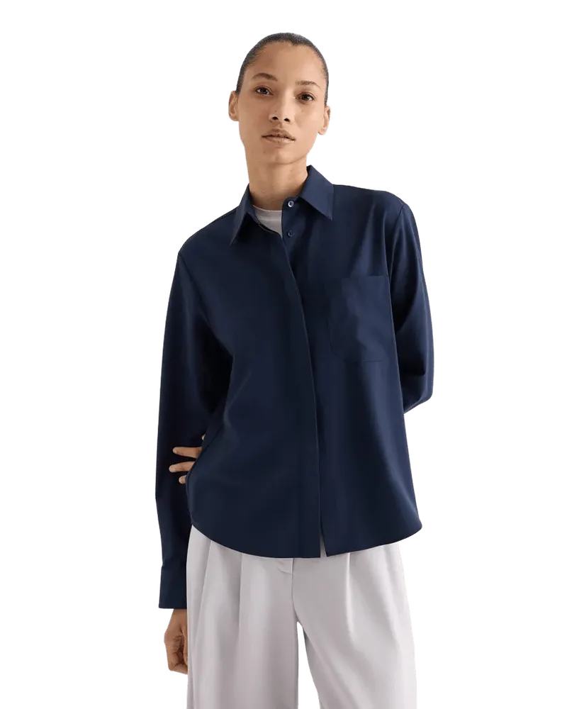 Cowboy Update Shirt in Ultrafine Twill Suiting