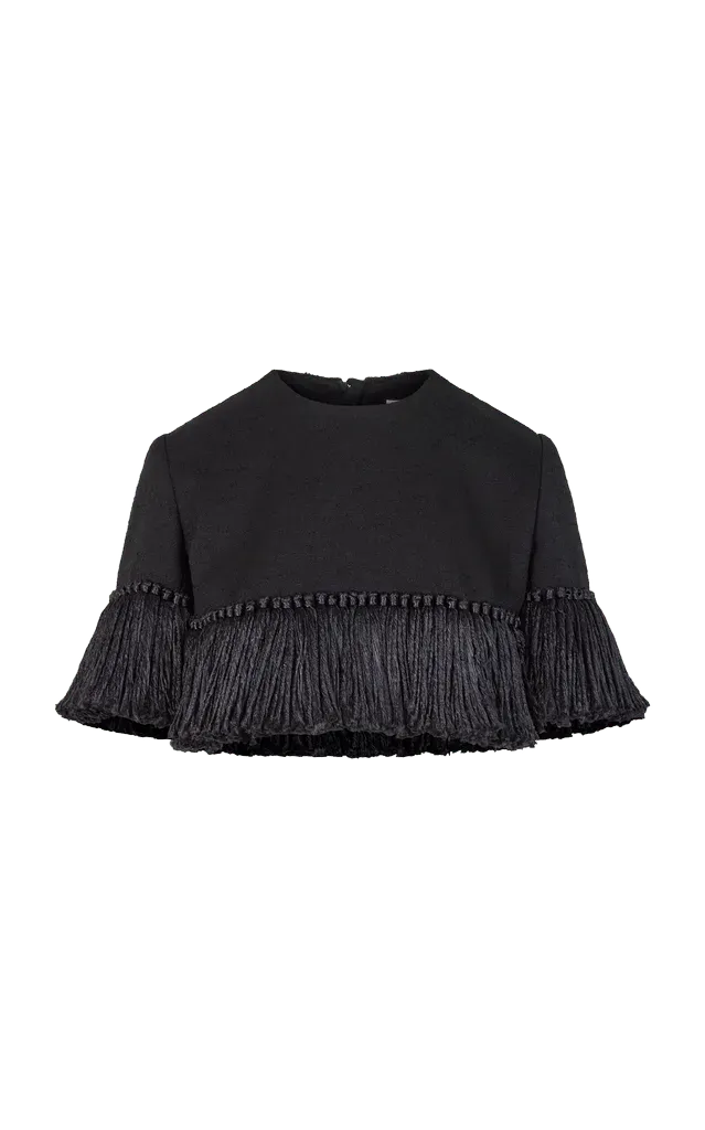Matilde Fringed Wool-Blend Top