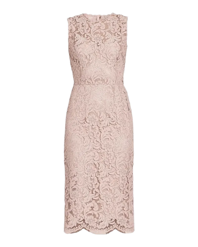 Lace Sheath Midi-Dress