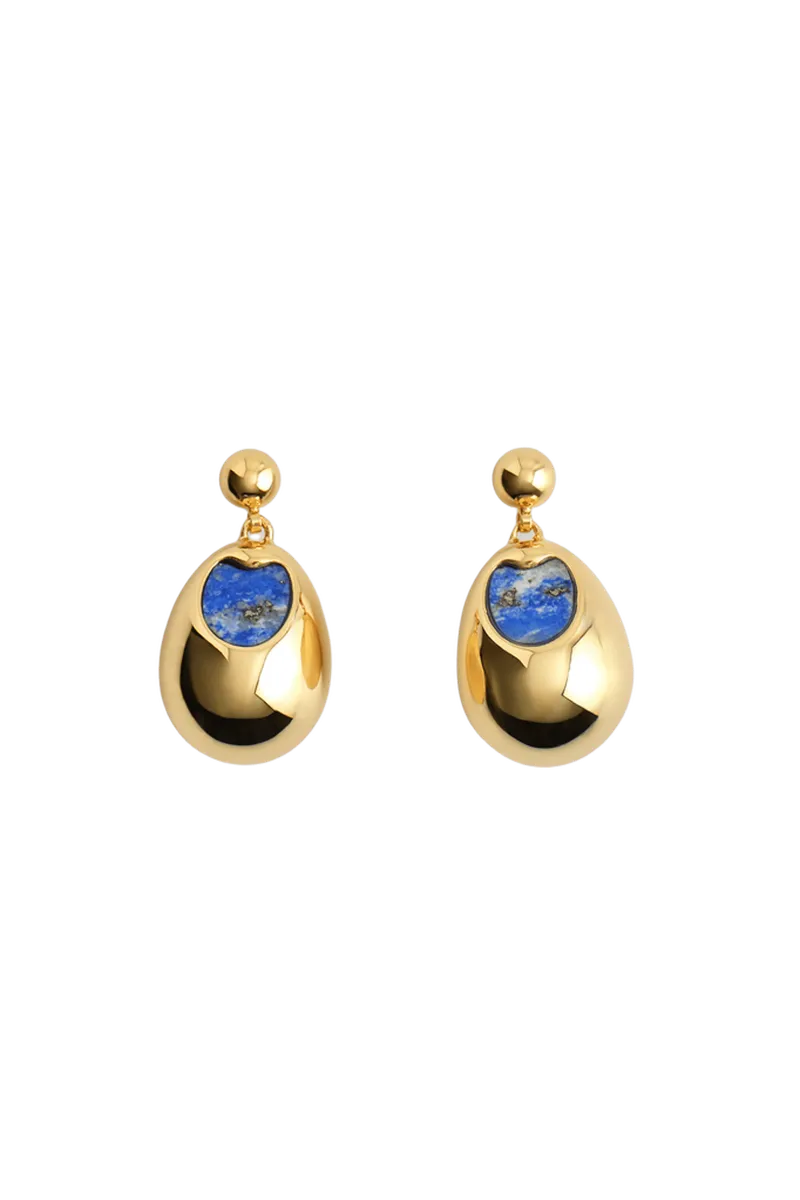 LAPIS LAZULI DROP EARRINGS