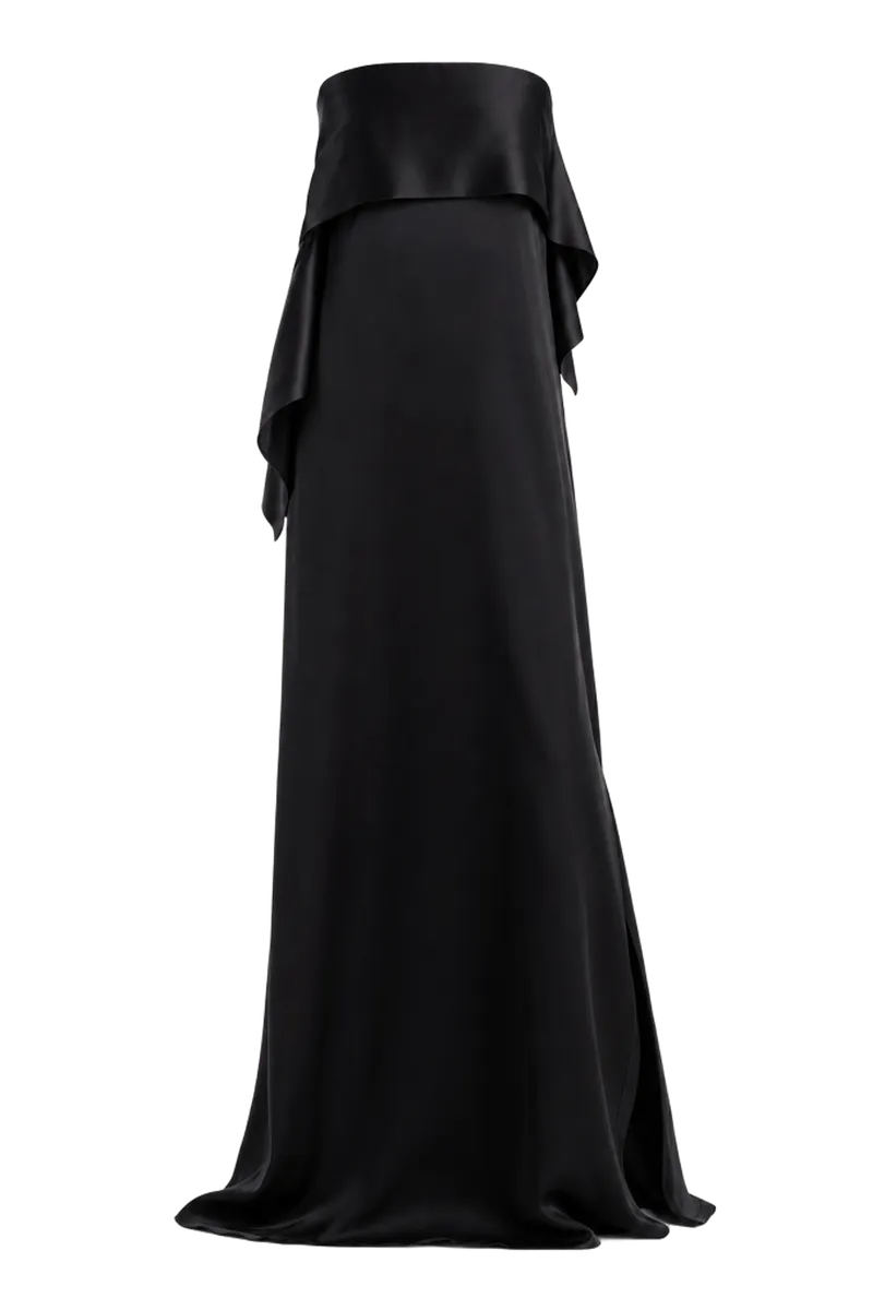 Luz Silk Strapless Dress