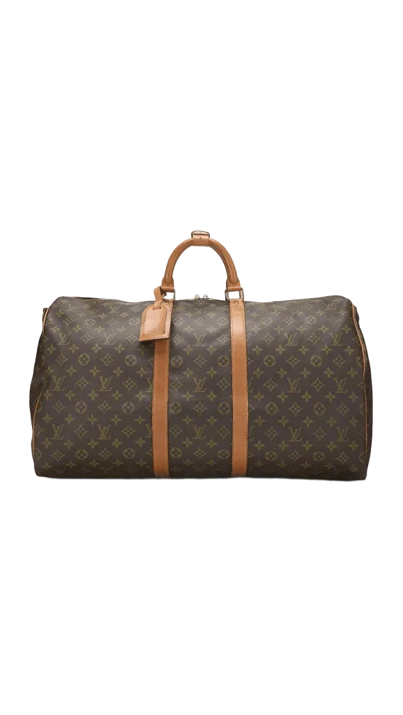 Louis Vuitton Monogram Keepall Bandouliere 55 Duffle Bag
