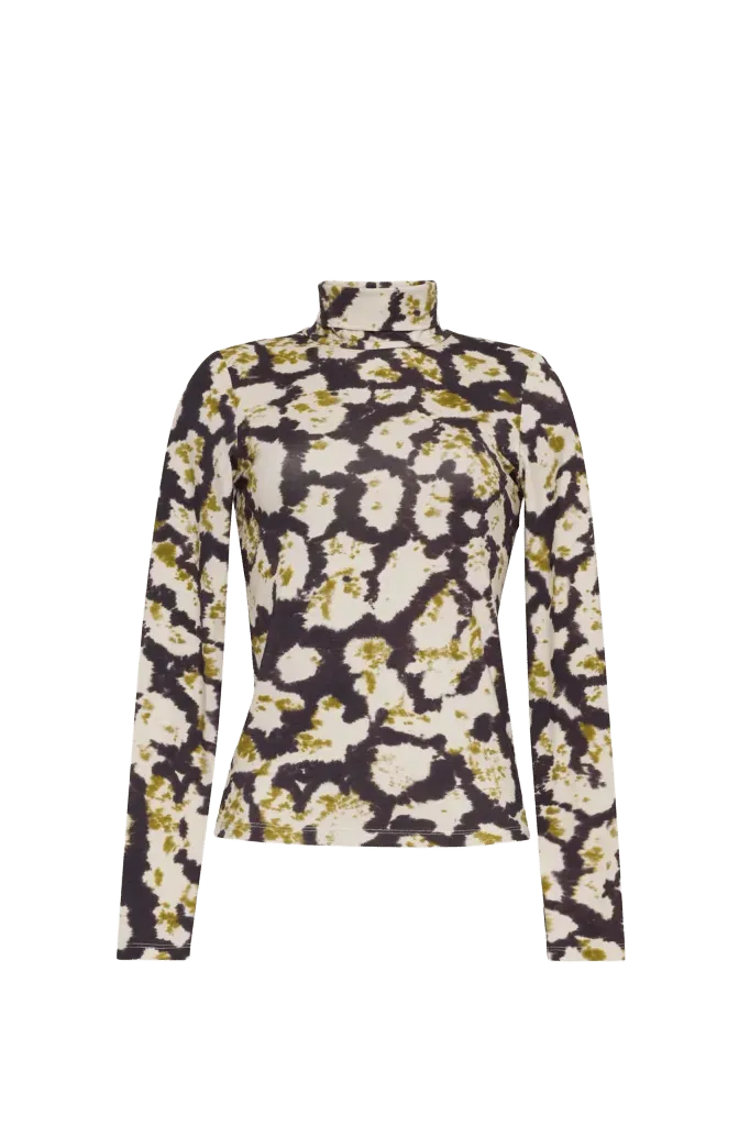 Piper Top in Spotted Black