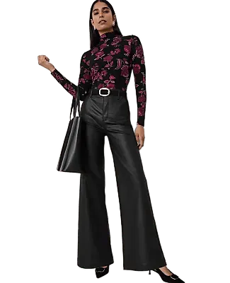 The Trouser in Coated Denim