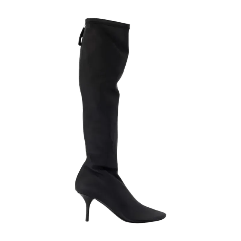 Acne Studios Lambskin Leather Knee Boot — Black