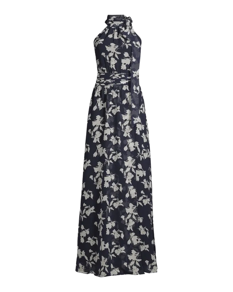 Kayla Floral High-Neck Gown