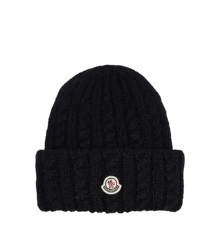 Alpaca and wool-blend beanie
