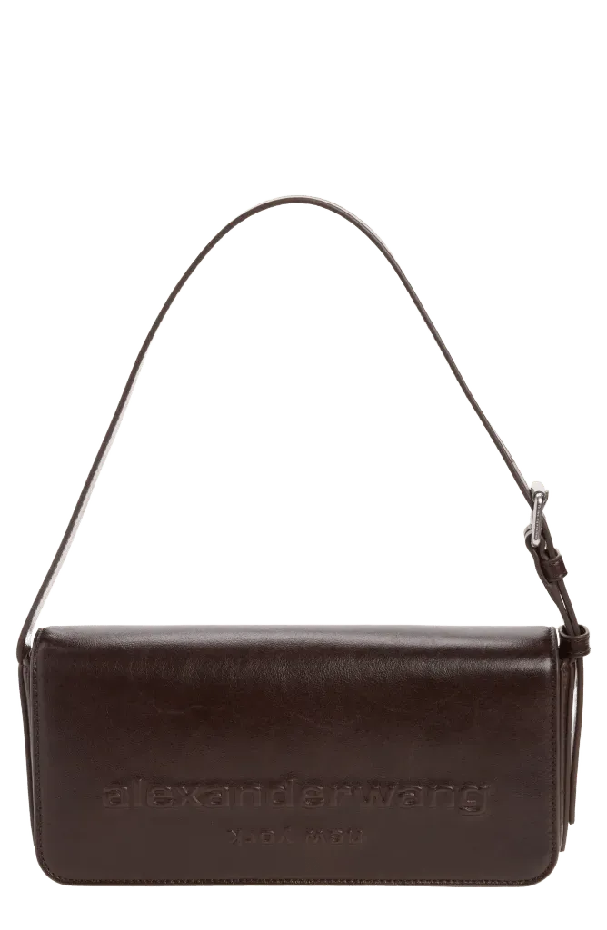 Punch Flap Leather Shoulder Bag