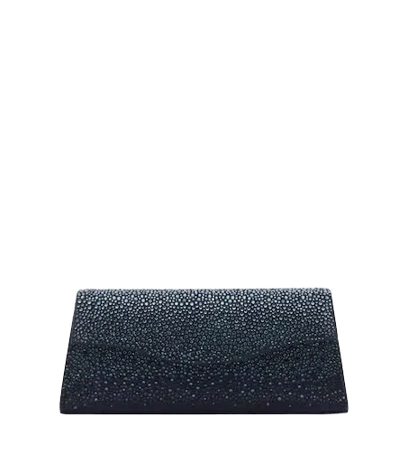 Midnight embellished clutch