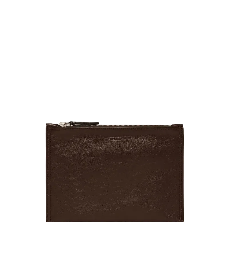 Small Flat Pouch Elvis Walnut