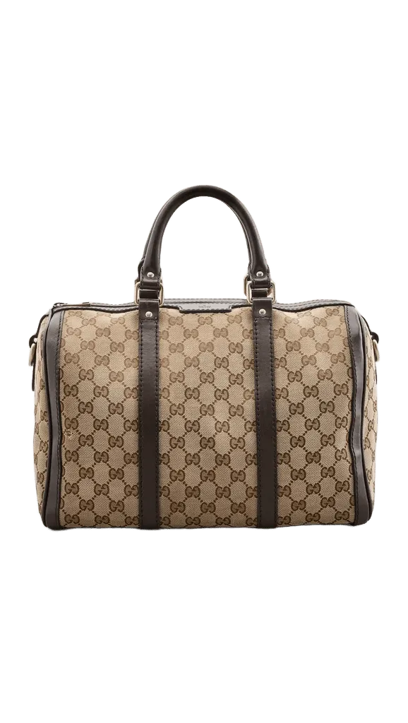 Gucci Canvas Boston Hobo Bag