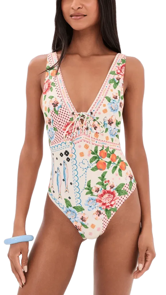 Priscila Basket One-Piece Swimsuit